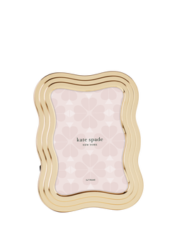 kate spade new york South Street Wave Photo Frame, 5 x 7" (13 x 18cm), Gold - view 2, Gold
