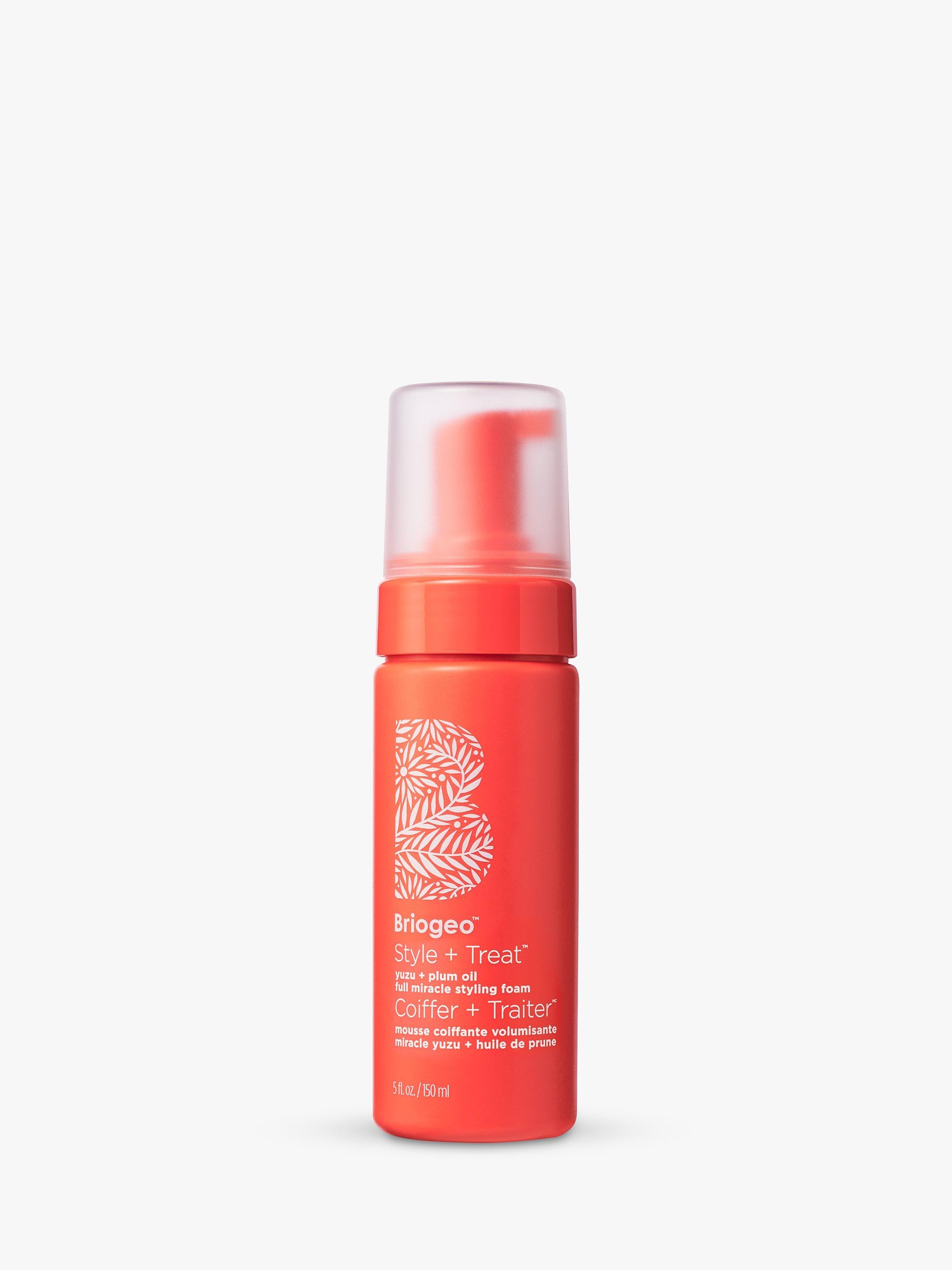 Product image 1 of 11, which shows Briogeo Style Treat Yuzu Plum Oil Full Miracle Styling Foam, 150ml