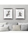 John Lewis Joanne Boon Thomas 'Yoga Lady' Framed Print & Mount, 60.5 x 50.5cm, Black/White