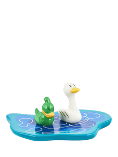 Alessi Christmas Pond & Ducks Porcelain Figurine