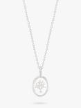 Estella Bartlett Rooting For You Tree of Life Pendant Necklace, Silver