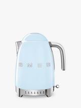 Smeg KLF04 Temperature Controlled Kettle, 1.7L, Pastel Blue