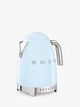 Smeg KLF04 Temperature Controlled Kettle, 1.7L, Pastel Blue