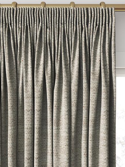 Clarke & Clarke Aveiro Made to Measure Curtains or Roman Blind, Pebble - view 2, Pebble