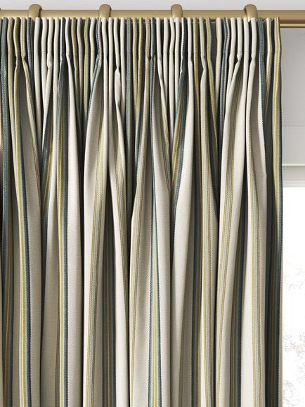 Clarke & Clarke Listra Made to Measure Curtains or Roman Blind, Marine - view 2, Marine
