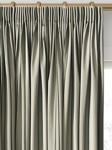 Clarke & Clarke Listra Made to Measure Curtains or Roman Blind, Seafoam - view 2, Seafoam