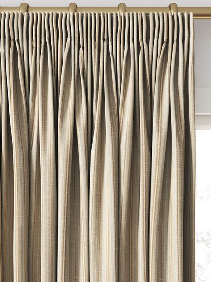 Clarke & Clarke Ponto Made to Measure Curtains or Roman Blind, Natural - view 2, Natural