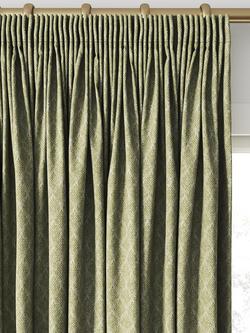 Clarke & Clarke Trelica Made to Measure Curtains or Roman Blind, Olive - view 2, Olive