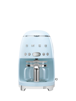 Smeg DCF02 Drip Filter Coffee Machine, Pastel Blue