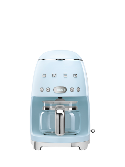 Smeg DCF02 Drip Filter Coffee Machine, Pastel Blue