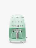 Smeg DCF02 Drip Filter Coffee Machine, Pastel Green