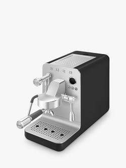 Smeg EMC02 Mini Pro Espresso Coffee Machine - view 2, Matte Black