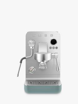 Smeg EMC02 Mini Pro Espresso Coffee Machine, Matte Emerald Green