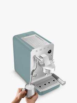 Smeg EMC02 Mini Pro Espresso Coffee Machine - view 2, Matte Emerald Green