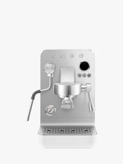 Smeg EMC02 Mini Pro Espresso Coffee Machine, Matte White