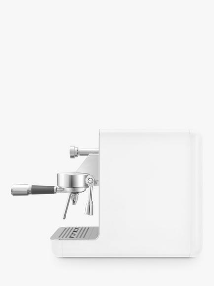 Smeg EMC02 Mini Pro Espresso Coffee Machine - view 2, Matte White