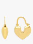 Estella Bartlett Heart Hoop Earrings, Gold