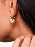 Estella Bartlett Heart Hoop Earrings, Gold