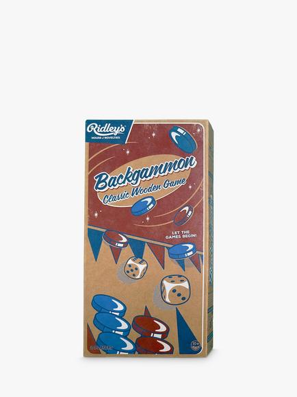 Ridley's Wooden Backgammon Game, 