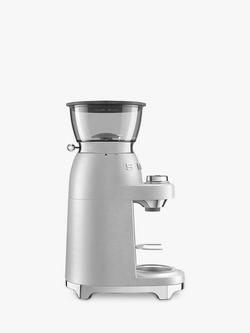 Smeg CGF02SSUK Coffee Grinder, Stainless Steel - view 2, Stainless Steel