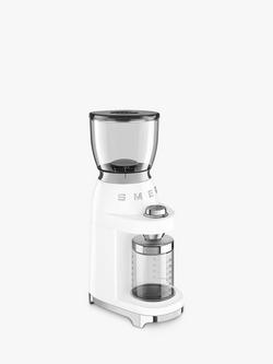 Smeg CGF11 Coffee Grinder - view 2, White