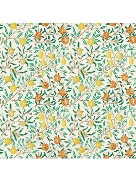 Morris & Co. Fruit Made to Measure Curtains or Roman Blind, Sap Green/Tangerine, Sap Green/Tangerine