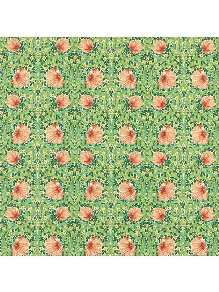 Morris & Co. Pimpernel Made to Measure Curtains or Roman Blind, Shamrock/Watermelon, Shamrock/Watermelon