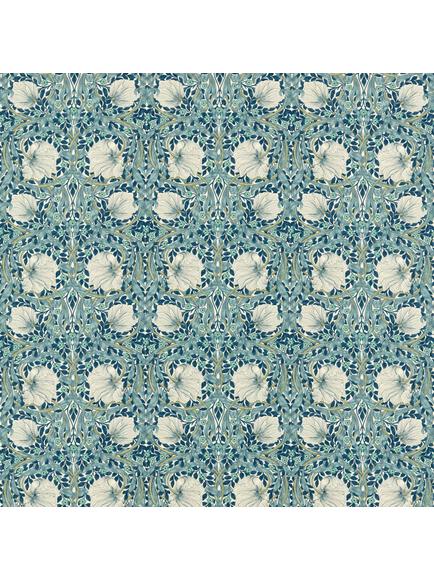 Morris & Co. Pimpernel Made to Measure Curtains or Roman Blind, Cobalt/Mineral, Cobalt/Mineral