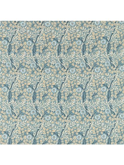 Morris & Co. Sweet Briar Made to Measure Curtains or Roman Blind, Mineral/Linen, Mineral/Linen