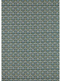 Morris & Co. Bellflowers Made to Measure Curtains or Roman Blind, Thyme, Indigo/Thyme