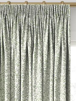 Morris & Co. Lily Leaf Made to Measure Curtains or Roman Blind, Forest - view 2, Forest