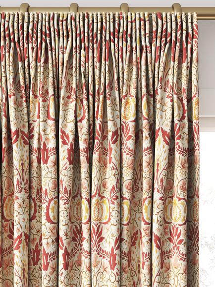 Morris & Co. Little Chintz Made to Measure Curtains or Roman Blind, Russett - view 2, Russet