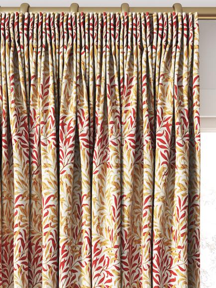 Morris & Co. Willow Bough Made to Measure Curtains or Roman Blind, Russet - view 2, Russet