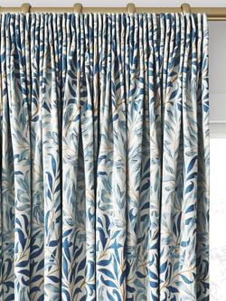 Morris & Co. Willow Bough Made to Measure Curtains or Roman Blind, Woad - view 2, Woad