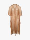 NAIA Beach Rosa Mesh Beach Kaftan, Gold