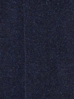 John Lewis Wool Silk Blend Knee High Socks - view 2, Navy