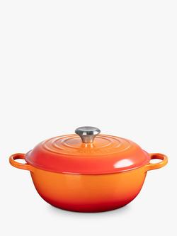 Le Creuset Provencale Cast Iron Casserole, 26cm, Volcanic