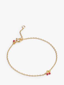 ENAMEL Copenhagen Cherries Bracelet, Yellow Gold, Yellow Gold