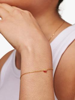 ENAMEL Copenhagen Cherries Bracelet, Yellow Gold - view 2, Yellow Gold