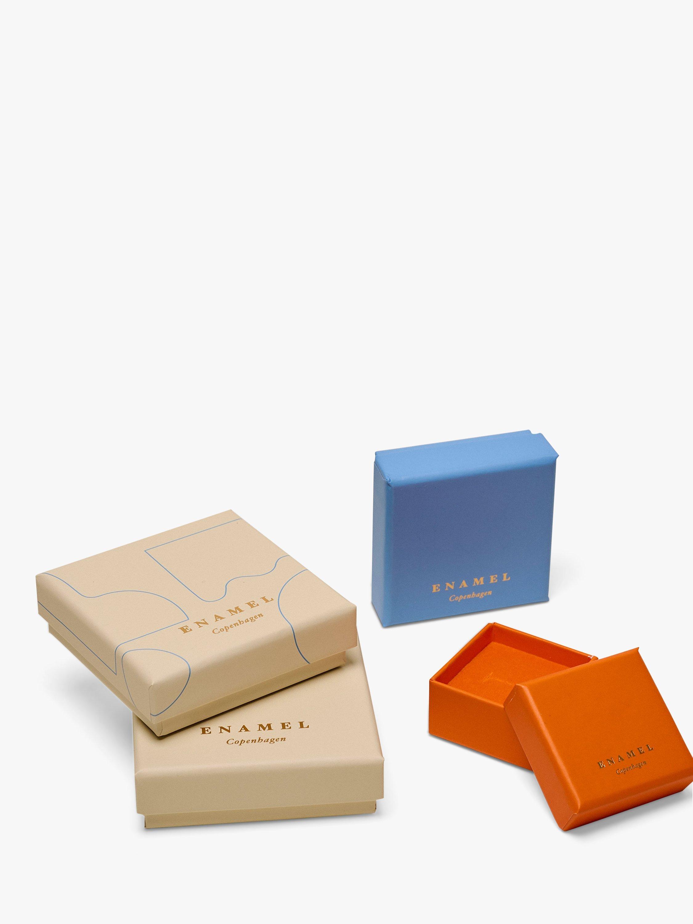 Product image 3 of 3, which shows ENAMEL Copenhagen Lola Enamel Chain Earrings, Gold/Multi