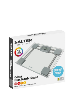 Salter Glass Digital Bathroom Scale, Silver