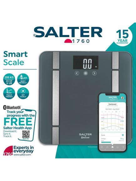 Salter Smart Bathroom Scale, Charcoal - view 2, Grey