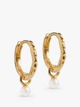 ENAMEL Copenhagen Belle Hoop Earrings, Yellow Gold