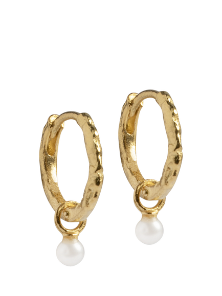 ENAMEL Copenhagen Belle Hoop Earrings, Yellow Gold, Yellow Gold