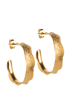 ENAMEL Copenhagen Ane Large Hoop Earrings, Yellow Gold, Yellow Gold