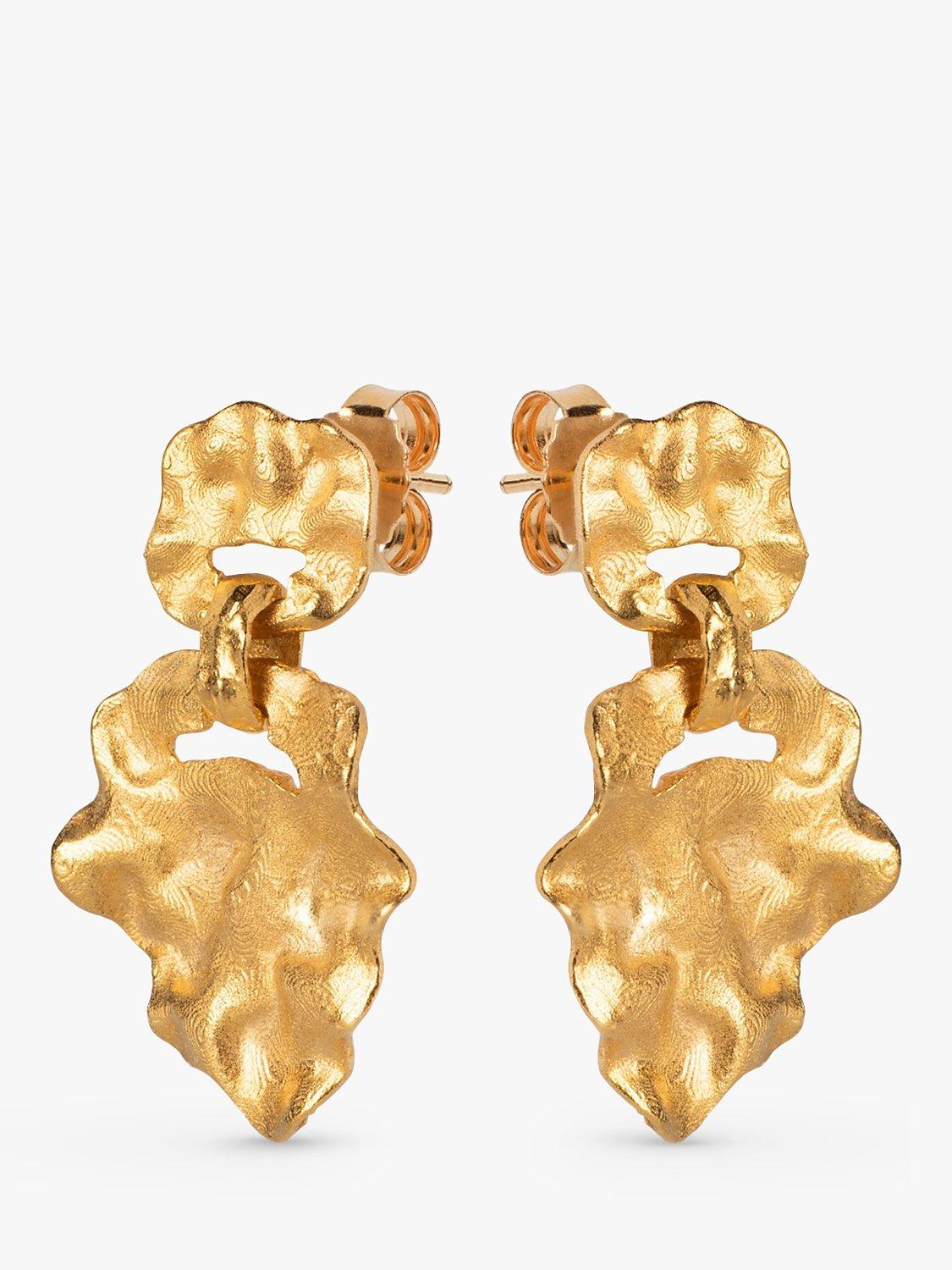 Product image 1 of 4, which shows ENAMEL Copenhagen Windy Earrings, Yellow Gold