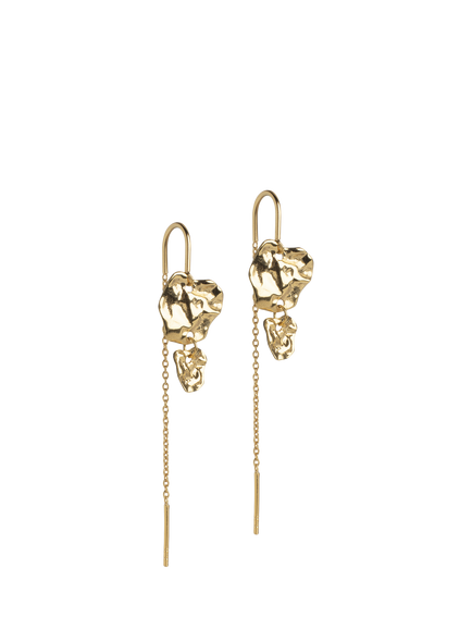 ENAMEL Copenhagen Kim Chain Drop Earrings, Gold, Yellow Gold