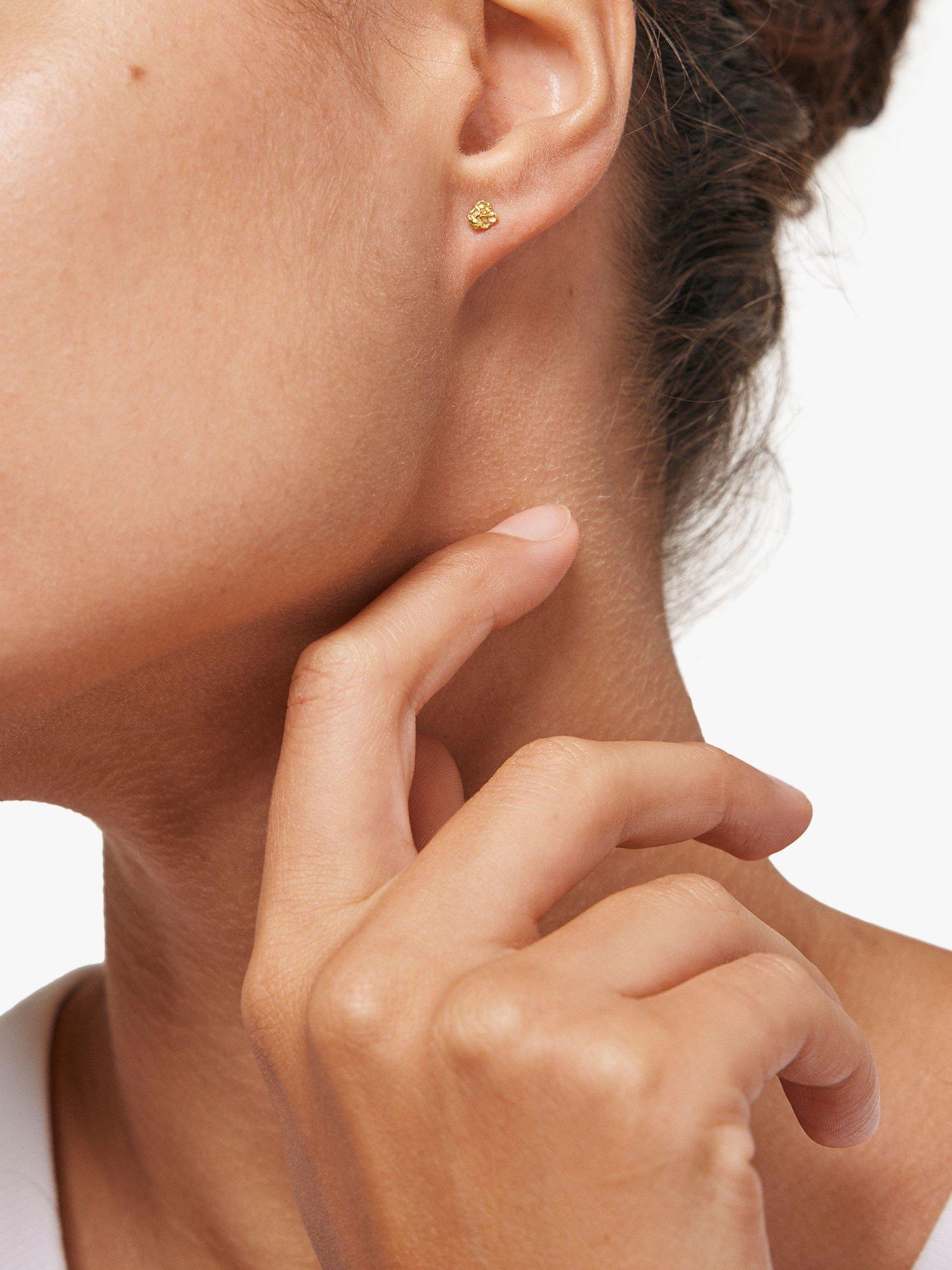 Product image 2 of 4, which shows ENAMEL Copenhagen Rio Mini Stud Earrings, Gold