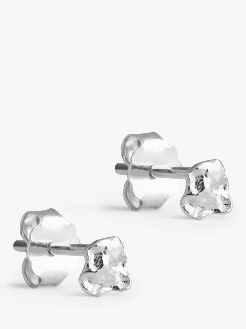 Product image 1 of 4, which shows ENAMEL Copenhagen Rio Mini Stud Earrings, Silver