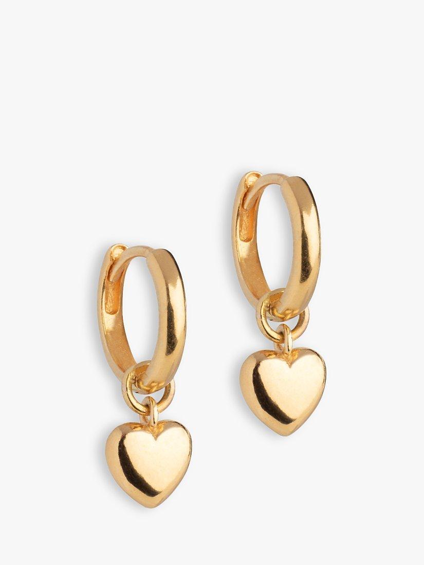 Product image 1 of 3, which shows ENAMEL Copenhagen Amore Hoop Earrings, Gold